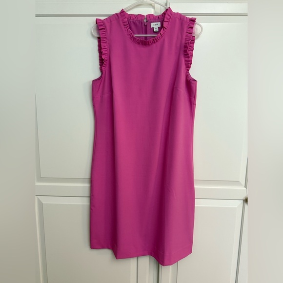 J. Crew Dresses & Skirts - J. Crew Vibrant Pink Ruffle Mini Dress